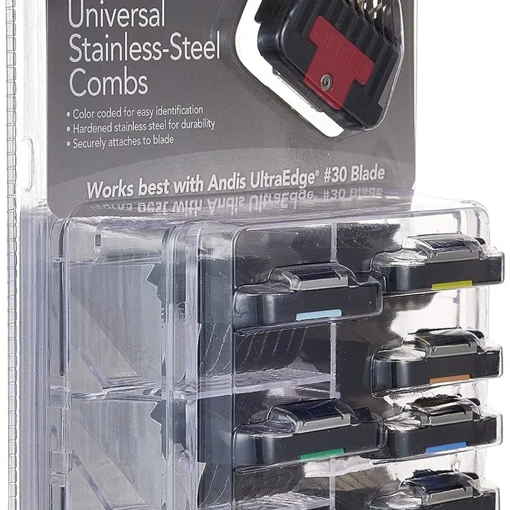 Set of stainless steel lifting combs 8